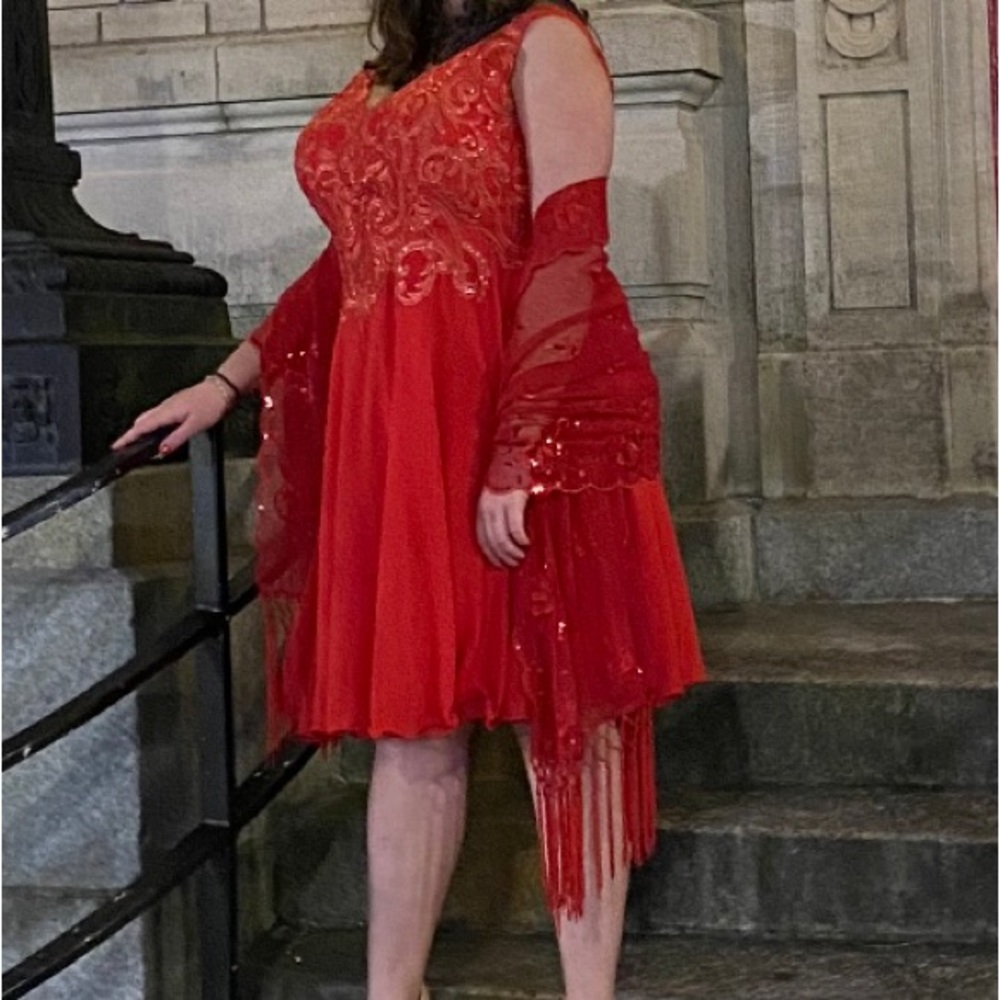 J.J. House Red Formal Dress